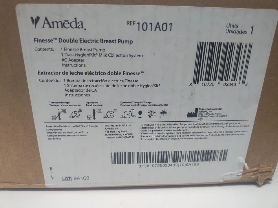 Ameda Finesse Single or Double Electric Breast Pump 101A01