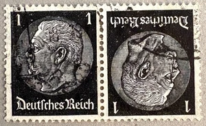Germany Zusammendrucke Stamps / Used Pair / Hindenburg - Picture 1 of 2
