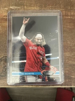 2023 Topps Stadium Club Bo Bichette 1991 Design Image Variation SSP - Image 1 of 2