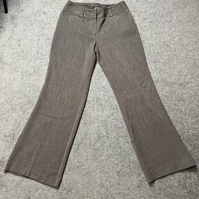 Apt 9 Brown Herringbone Wide Leg Trouser Pants Women’s Size 10 - Image 1 of 4