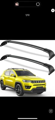 Barras transversales para portaequipajes 220 lb compatibles con Jeep Compass 2018-2025, trabajo pesado Foto 1 de 3