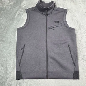 The North Face Vest Mens Large Gray Softshell Full Zip Golf Jacket - Picture 1 of 9