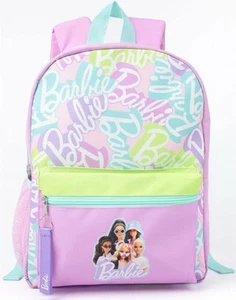 Barbie Purple Girls Toddler 13” Small Book Bag Pre School Backpack - Picture 1 of 13