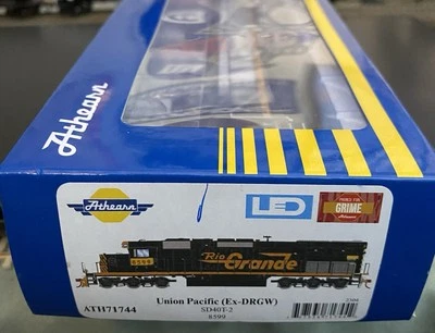 *DCC EQUIPPED* HO Scale Athearn Union Pacific SD40T-2 #8599 EX-DRGW Rio Grande - Image 1 of 4