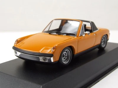 VW Porsche 914/4 1972 Arancione Modellino 1:43 Maxichamps - Immagine 1 di 4
