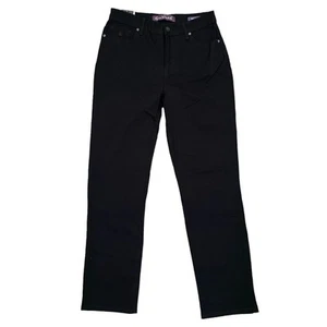 Gloria Vanderbilt Amanda schwarz spitz zulaufendes Bein schlankmachende Jeans Größe 6 kurz NEU - Bild 1 von 4