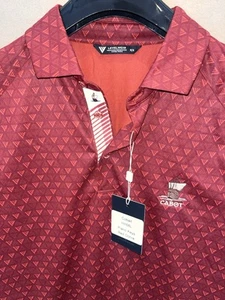 NWT Cabot Cape Breton Golf Polo Shirt Sz M Rust Polyester Canada Cliffs New S/S - Picture 1 of 5