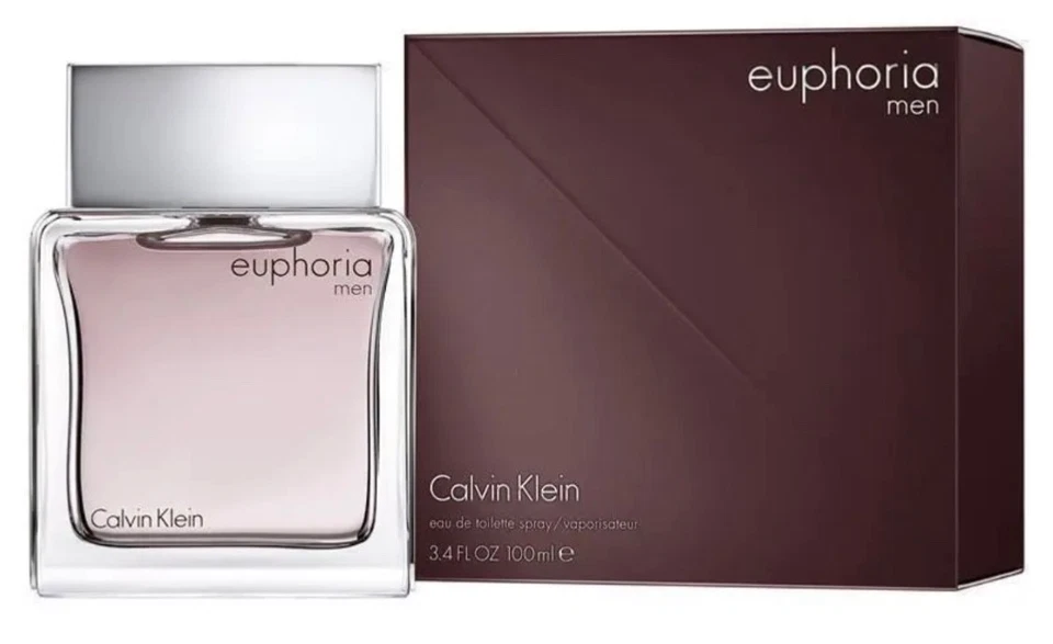 CALVIN KLEIN EUPHORIA FOR MEN EAU DE TOILETTE SPRAY PERFUME 100ml, NEW IN BOX - image 1 of 1