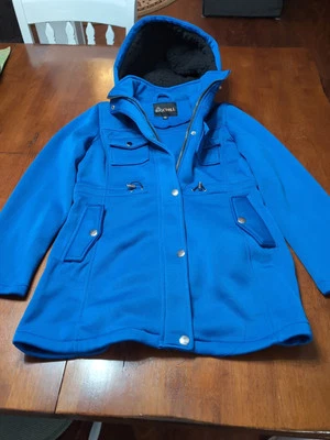 BIG CHILL AZUL REAL cordón cintura sherpa CAPUCHA ANORAK MUJER talla MEDIANA  Foto 1 de 4