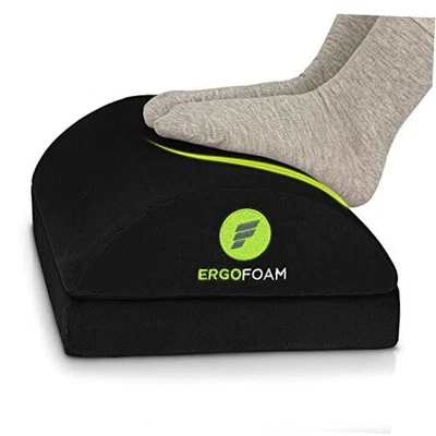  Foot Rest for Under Desk at Work Adjustable - Chiropractor Velvet Black-tall - Image 1 of 4