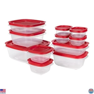 Rubbermaid EasyStore Set di contenitori per alimenti 22 pezzi, rettangolari e quadrati - Foto 1 di 6