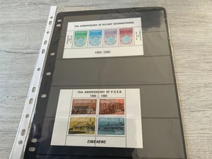 Mini hojas de sello Zimbabewe x 2 mnh - Imagen 1 de 1