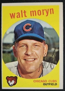 1959 Topps #488 Walt Moryn Chicago Cubs - EX - Picture 1 of 2