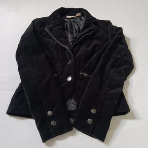DKNY Jeans RN#52002 Women's Cotton Blend Black 2-Button Jacket Size XS - Picture 1 of 24
