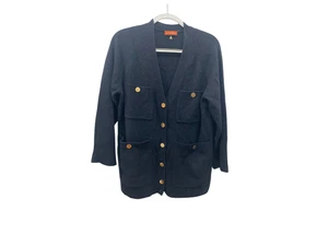 ALTUZARRA schwarze Bertini Relaxed Fit Kaschmir Strickjacke Pullover Gr. S - Bild 1 von 4