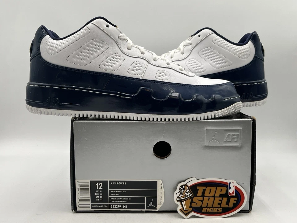 Nike Air Jordan Fusion 9 LS Midnight Navy 2009 Talla 12 Auténtico Entrenador Usado  Foto 1 de 4