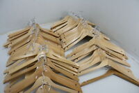 Adult Dark Walnut Top Wooden Hanger Heirloom Series Box of 100