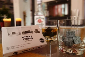 Whisky Pierres Glace en Cubes Pierres Cool Avec Sac 9 Pièce - Photo 1 sur 4