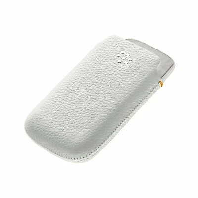 BlackBerry Leather Pocket for 8520 9300 9700 9780 White ACC-32917-202 - Image 1 of 3