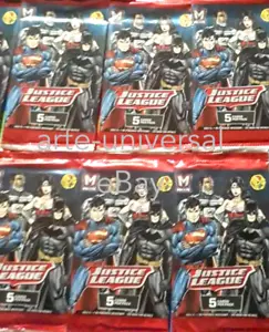 10 CONFEZIONI Carte Collezionabili Justice League Metax Wonder Woman Batman Superman - Foto 1 di 1