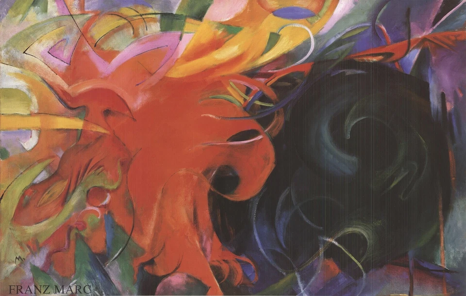 FRANZ MARC Constellation 23" x 36.75" Poster 1995 Expressionism Multicolor - Image 1 of 1