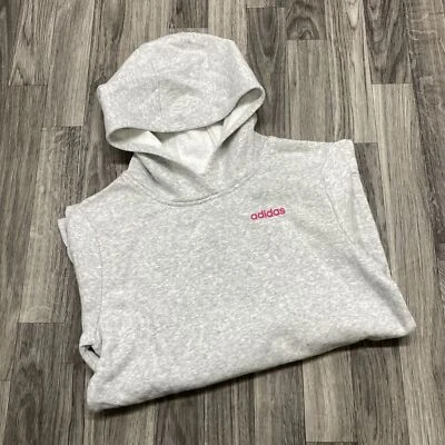 ADIDAS Pullover Manga Larga Gris Sudadera con Capucha Sudadera con Capucha Niña Talla XL Foto 1 de 4