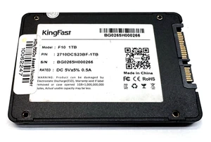 Unidad de estado sólido SSD interna KingFast F10 SATA 2,5" (1 TB), 2710 DCS23BF-1 TB - Imagen 1 de 4