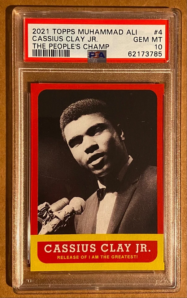 2021 TOPPS MUHAMMAD ALI THE PEOPLE'S CHAMP # 4 PSA 10 I AM THE GREATEST - Image 1 of 1