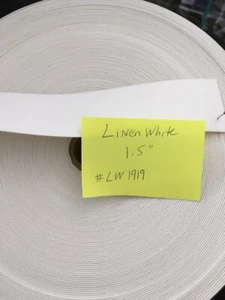 3, 5 ,8 yards Knit Elastic Head Band Shields 1.5 inch LINEN White Waistband USA - Picture 1 of 12