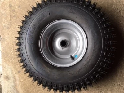 Due Spento 20 " x 700 x 8 Off Road Go Kart Ruote Anteriori 1 " Foro Con Ago - Immagine 1 di 3