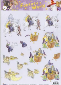 3D Etappen-Bogen-Fantasy World-Burgfräulein / Einhorn / Zauberer-StudioLight-FW7 - Bild 1 von 1