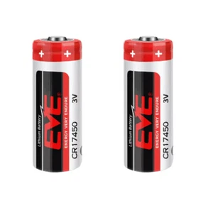 2pcs CR17450 3V 2400mAh Battery for Memory Backup Clock Power Supply New - Picture 1 of 3