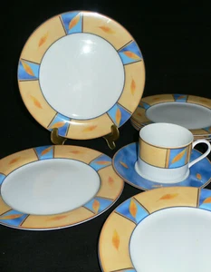 Ritzenhoff und Breker R&B by Flirt yellow Leaves Blatt gelb blau -Teile zur Wahl - Bild 1 von 10