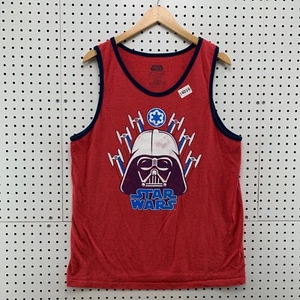 Star Wars Adult Darth Vader Red Sleeveless Top Size Large Front Graphic - Picture 1 of 17