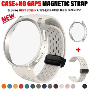 Silikon Armband mit Schutzhülle Für Samsung Galaxy Watch 6/6 Classic 43/47/44mm - Bild 1 von 38