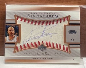 Tony Parker Upper Deck Sweet Shot Signatures 2003-04 Autograph Card 