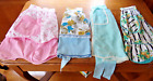 Vtg Lot of 4 HALF APRON~ Pink Rosebuds~Yellow Roses~Blue~Gold~Preowned~