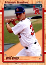 2008 Arkansas Travelers Grandstand #7 Tim Duff Scottsdale Arizona Baseball Card