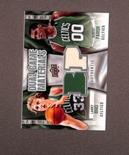 2009-10 Upper Deck Basketball #DG-BP Dual Game Larry Bird Robert Parish