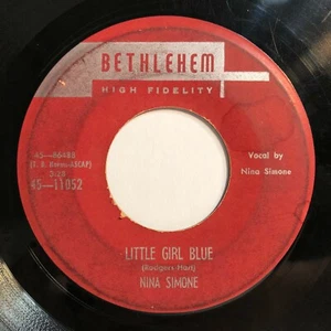 Nina Simone 45 Little Girl Blue, He Needs Me 1960 soul jazz blues vocal Vinyl VG - Picture 1 of 8