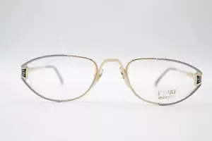 Vintage L Art 1356 maxiflex Gold Violett Schwarz Oval Brille Brillengestell NOS - Bild 1 von 6