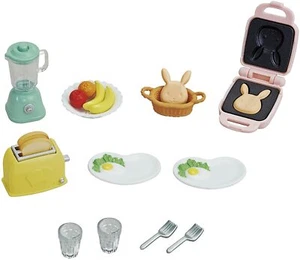 Juego de DESAYUNO comida de cocina Sylvanian Families Calico Critters - Imagen 1 de 6