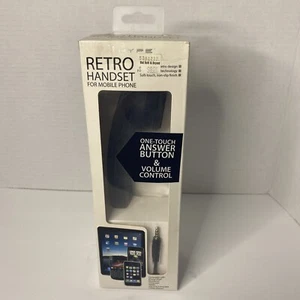 Retro Hype Handheld Handset for Mobile Phone One Touch Answer HY 705 BLK Black - Zdjęcie 1 z 9