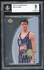 YAO MING 2001-02 Upper Deck INSPIRATIONS #182 ROOKIE CARD 165/499 BGS 9.0