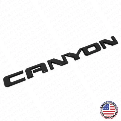 GMC Canyon Front Door or Rear Liftgate Badge Logo Emblem Decorate Matte Black - Изображение 1 из 4