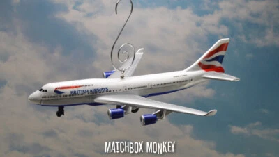 Nuevo British Airways Boeing 747 Avión Jet Personalizado Adorno de Navidad Foto 1 de 4