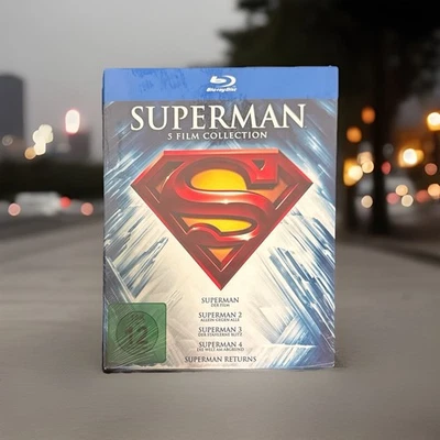 Superman 5 Film Collection FSK12 Warner DC-Comics Sammler Rar Bluray OVP - Bild 1 von 2