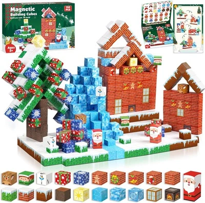 150Pcs Minecraft Magnetic Building Blocks Children Kids Educational Toy Gifts AU - image 1 of 4
