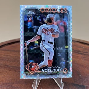 Jackson Holliday 2024 Topps Chrome Update X-Fractor Rookie #USC200 RC Orioles - Foto 1 di 2