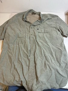 Browning Super Naturals 100% Cotton Mens L Pockets Short Sleeve Shirt - Picture 1 of 9